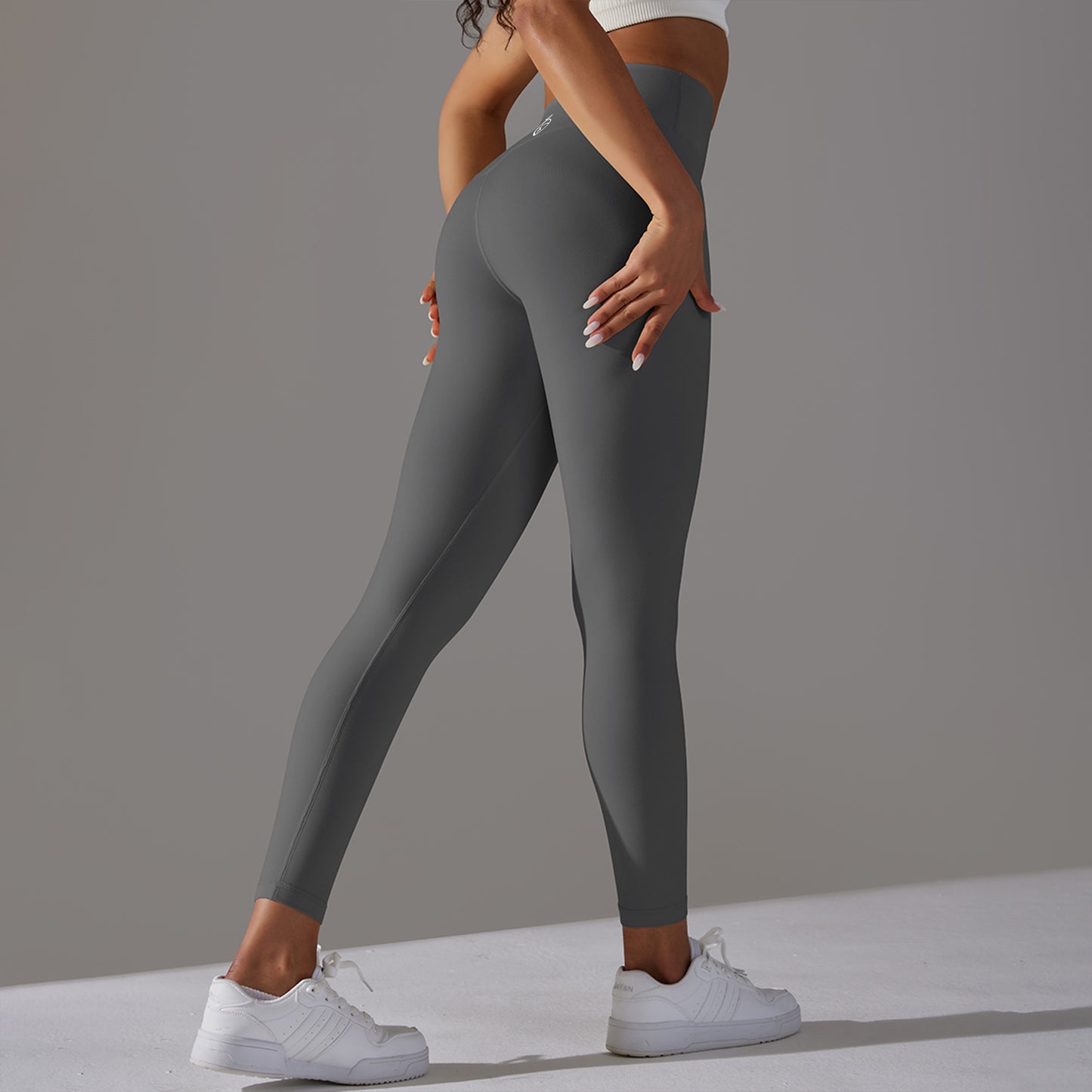 Muscle Peach® Butterweiche Yoga-Leggings mit hoher Taille – Nahtlose Vorderseite – Kniebeugensicher